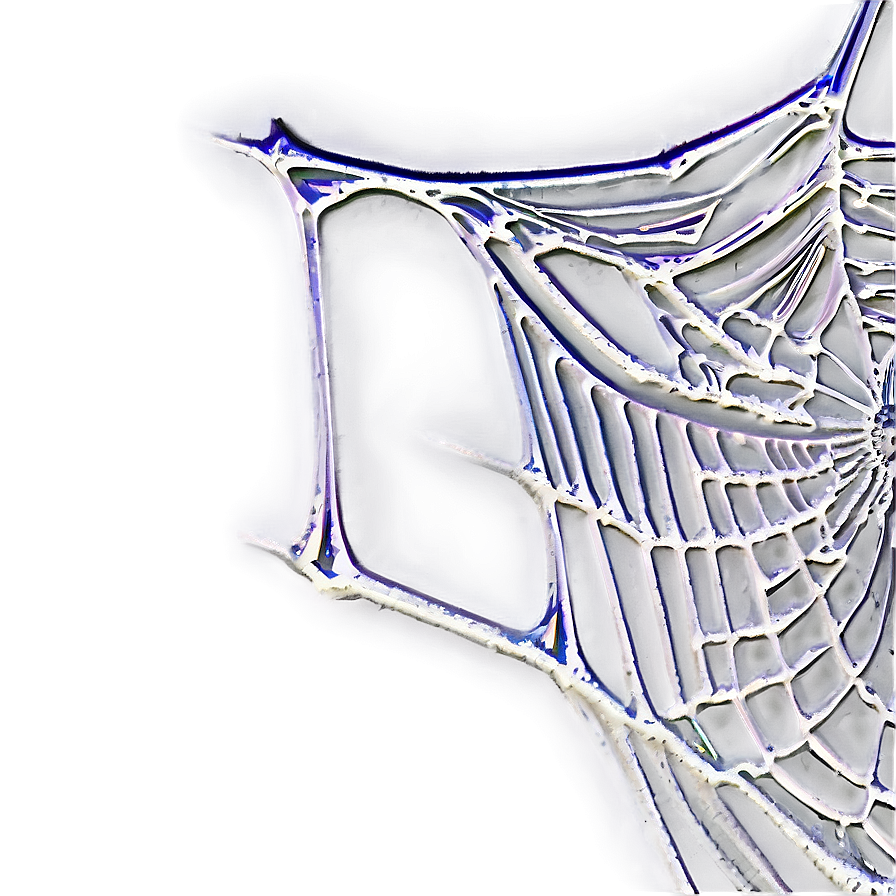 Abstract Spider Web Corner PNG Image