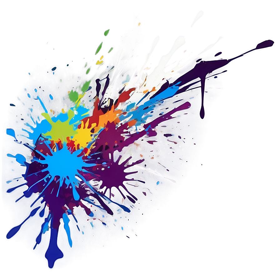 Abstract Spray Splatter Design Png Ffr PNG Image