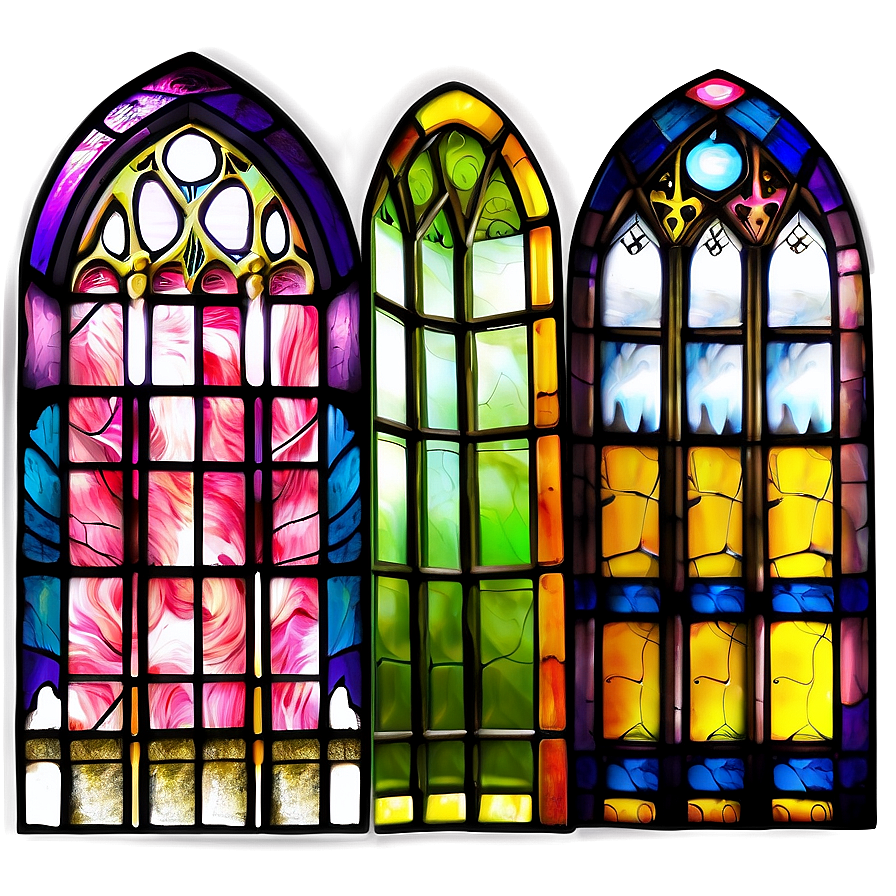 Abstract Stained Glass Windows Png Xus PNG Image