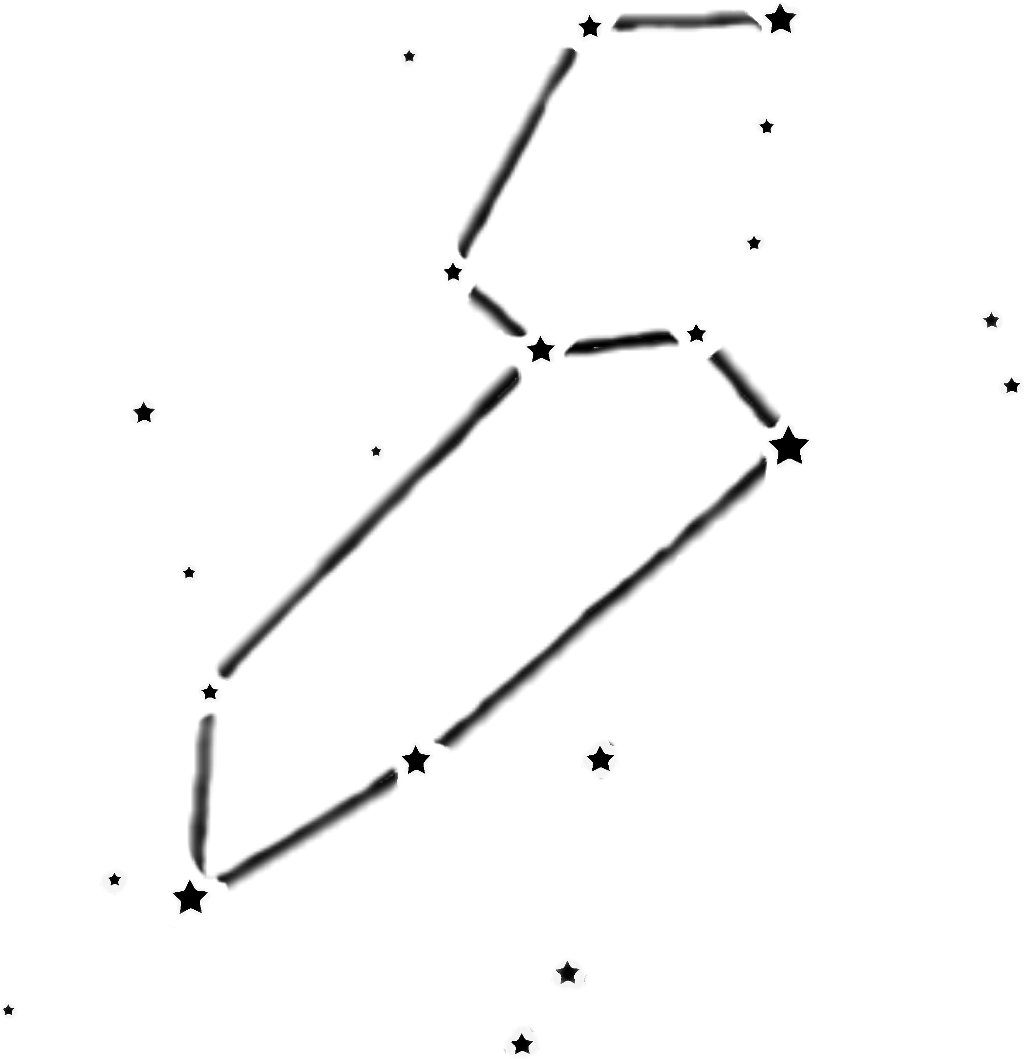 Abstract Star Constellation Drawing PNG Image