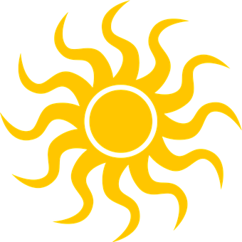 Abstract Sun Design PNG Image