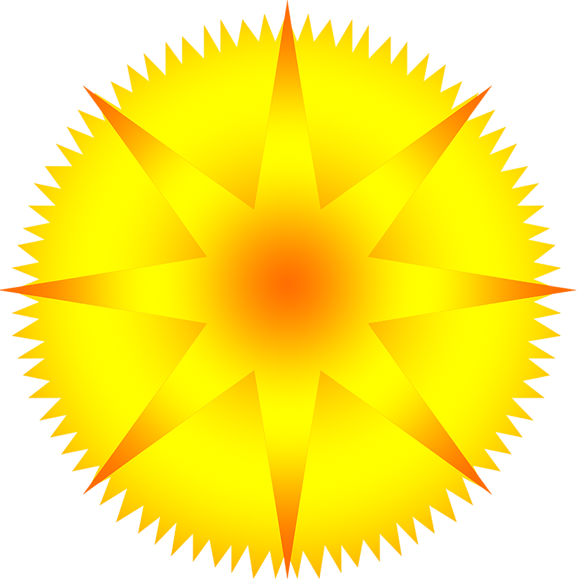 Abstract Sunburst Graphic PNG Image