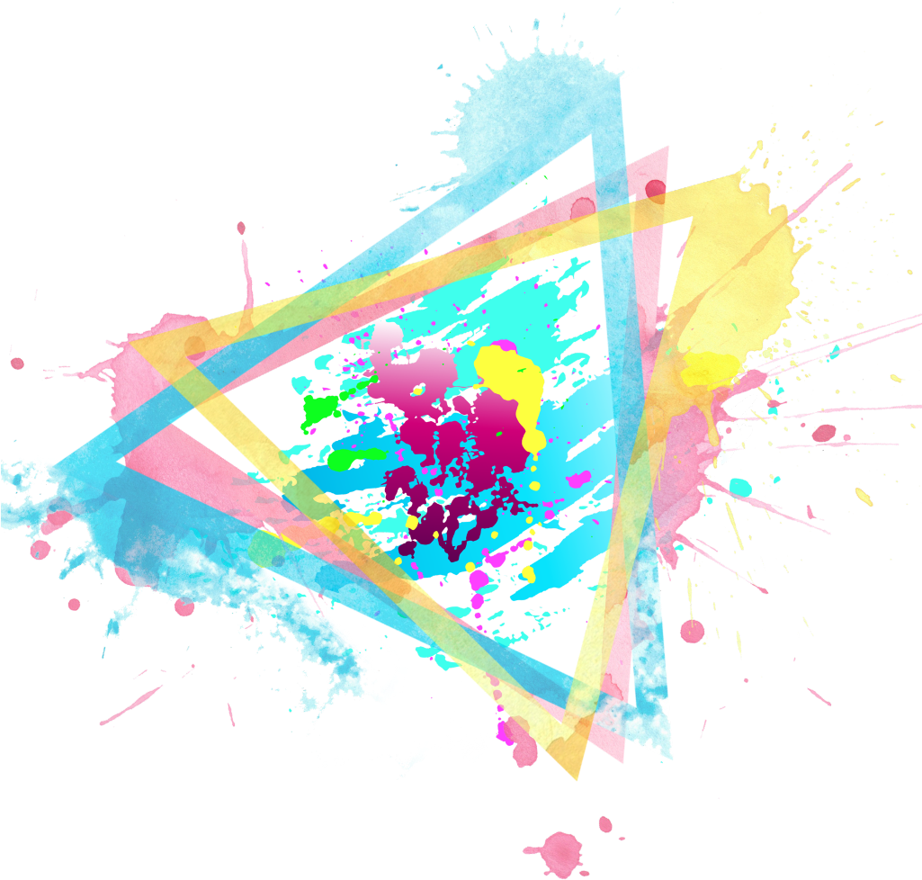 Abstract Teal Paint Explosion PNG Image