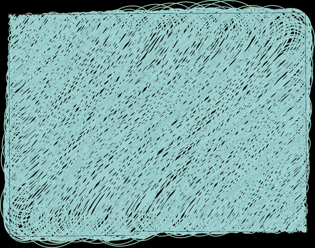 Abstract Teal Scribble Texture PNG Image