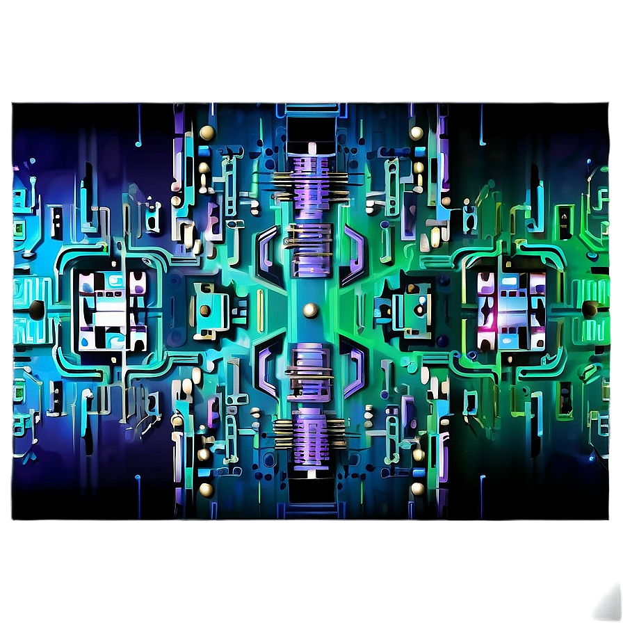 Abstract Techno Circuit Png 06202024 PNG Image