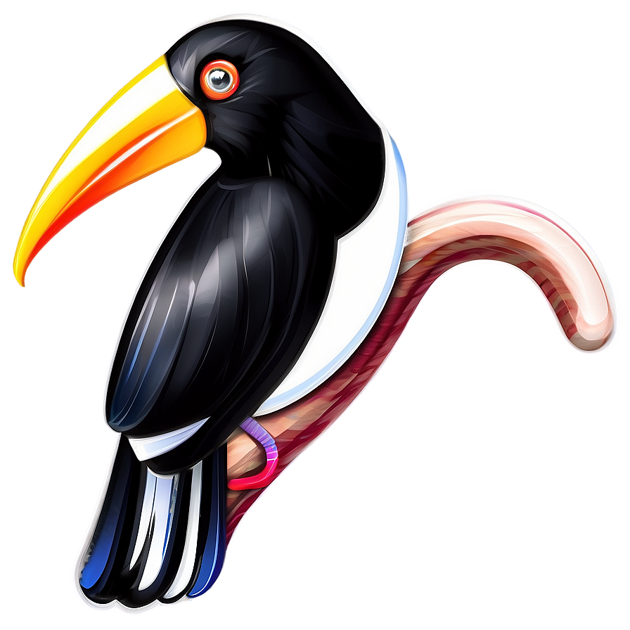 Abstract Toucan Graphic Png Ihb PNG Image