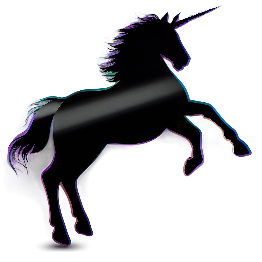 Abstract Unicorn Silhouette Png 84 PNG Image