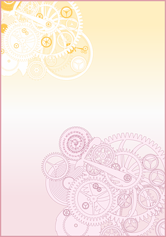 Abstract Watch Gears Background PNG Image