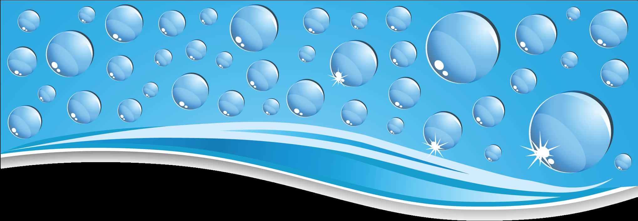 Abstract Water Drops Background PNG Image