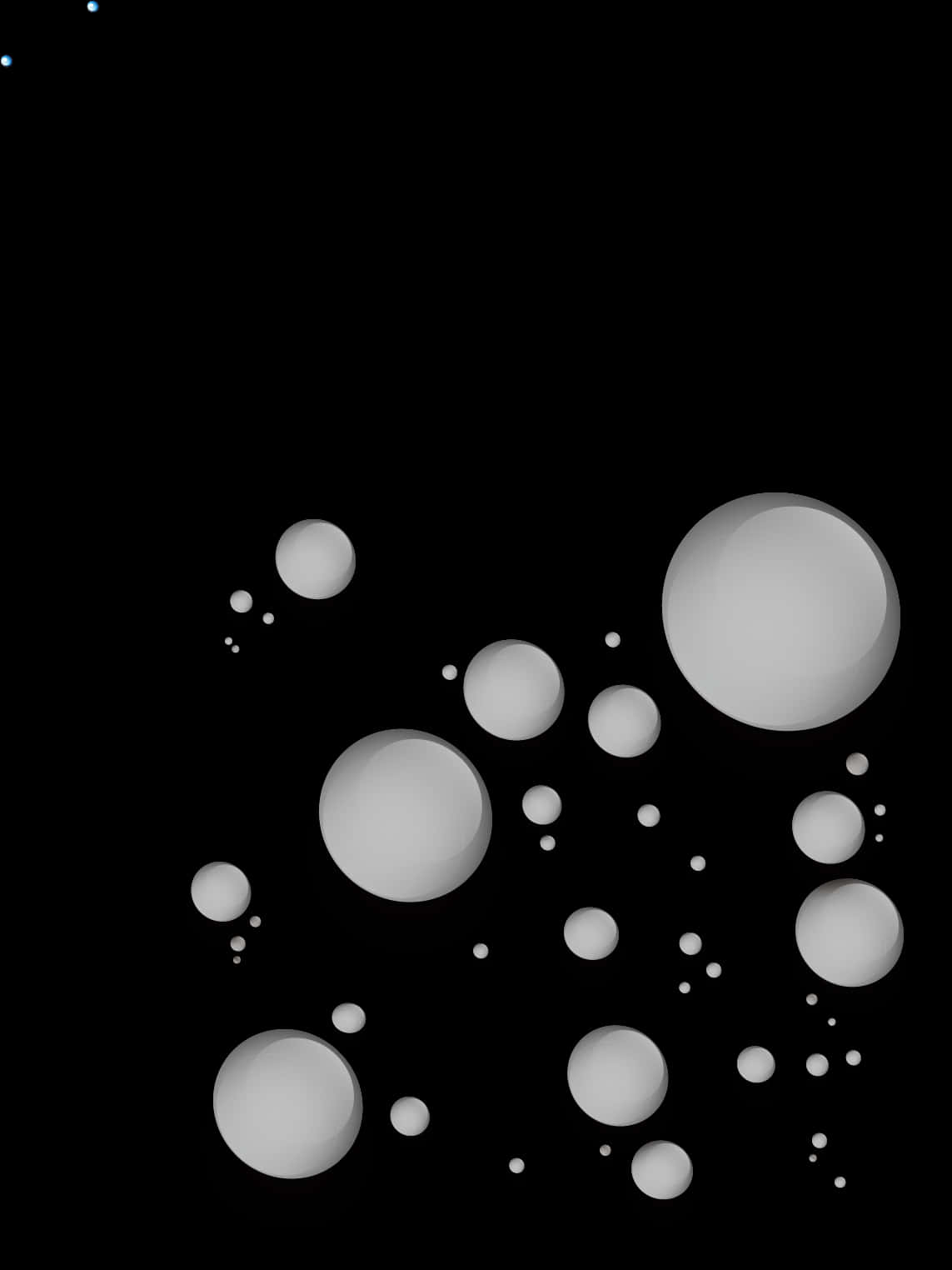 Abstract Water Dropson Black Background PNG Image