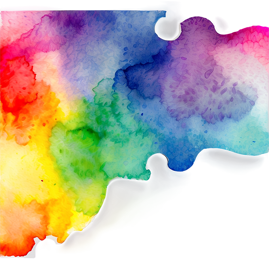 Abstract Watercolor Rainbow Png Pmk PNG Image