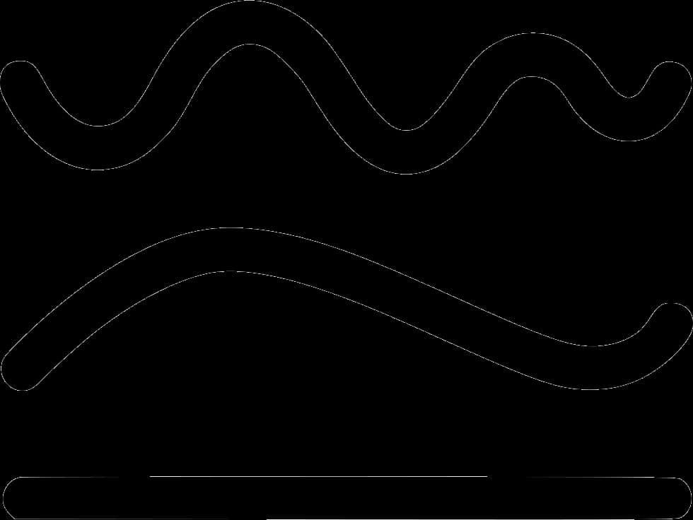 Abstract Wavy Lines Graphic PNG Image