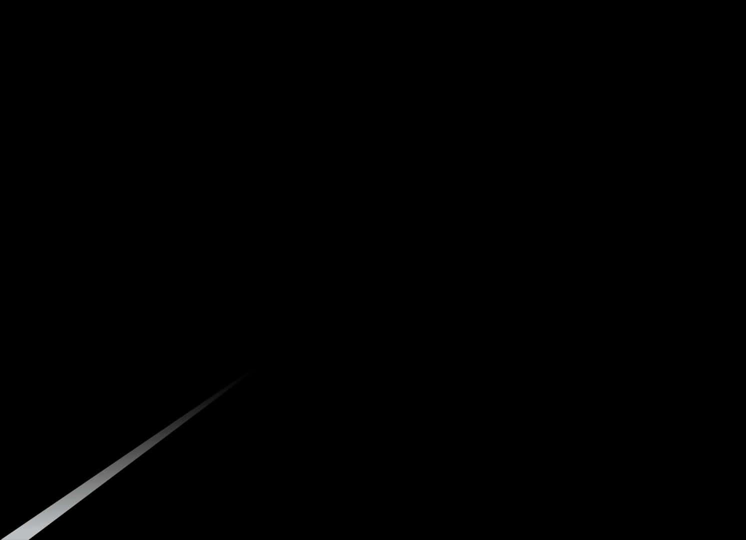 Abstract White Lineon Black Background PNG Image