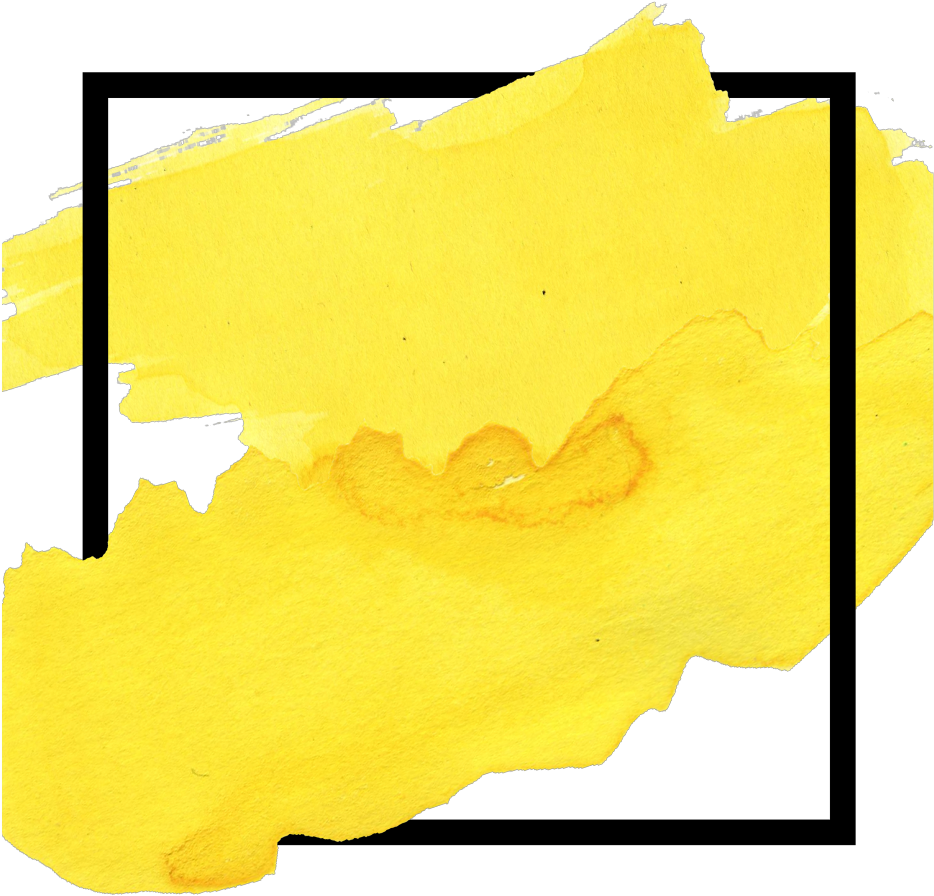 Abstract Yellow Brush Stroke Background PNG Image