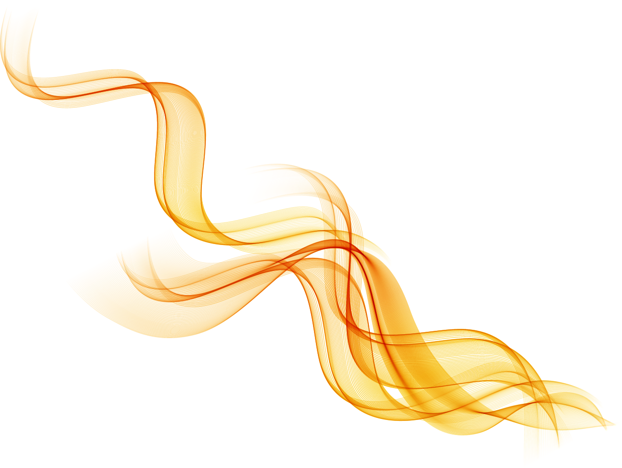 Abstract Yellow Curves PNG Image