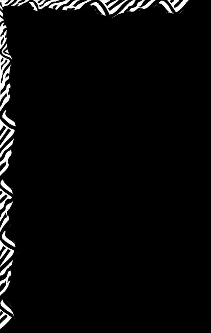 Abstract Zebra Pattern Border PNG Image