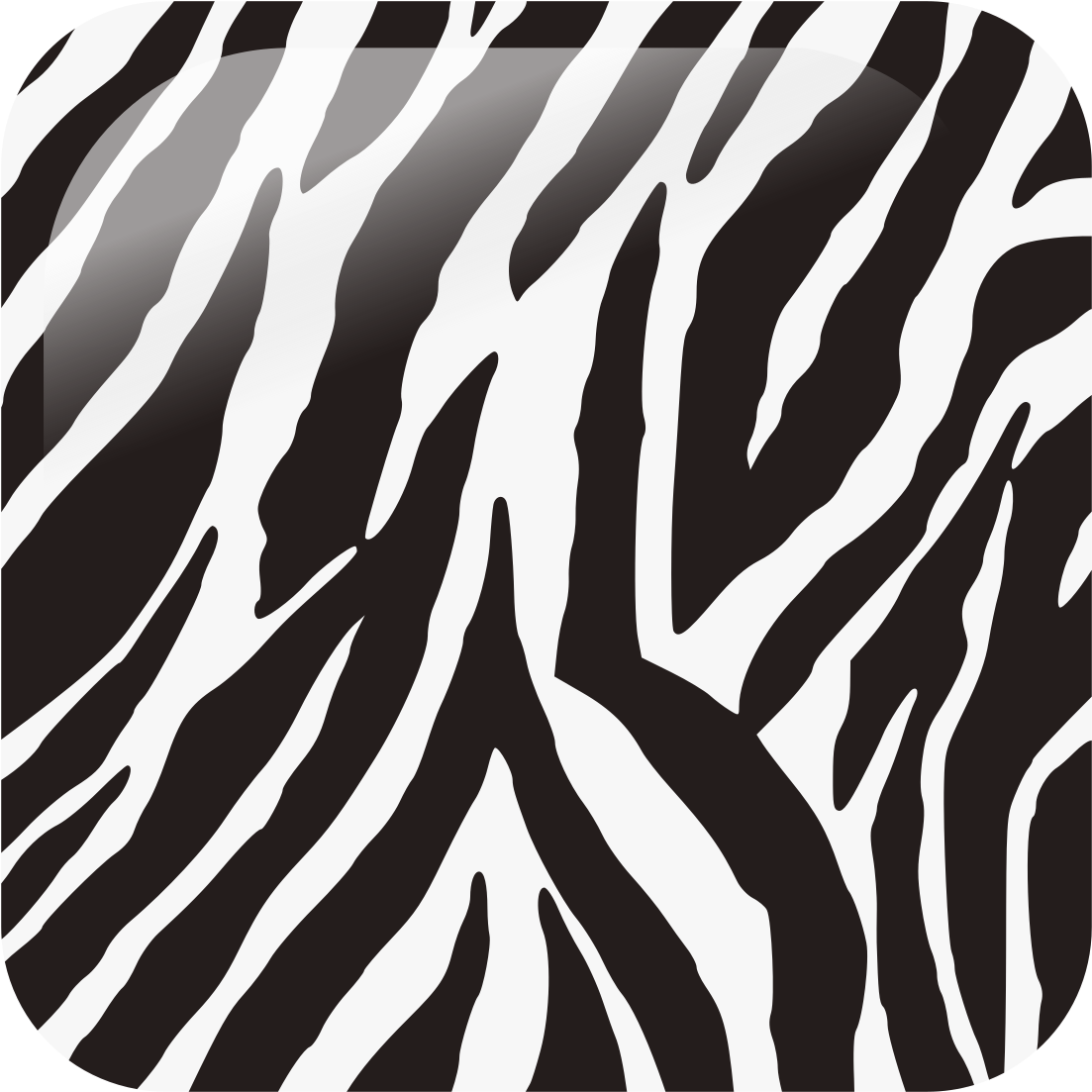 Abstract Zebra Stripes Pattern PNG Image