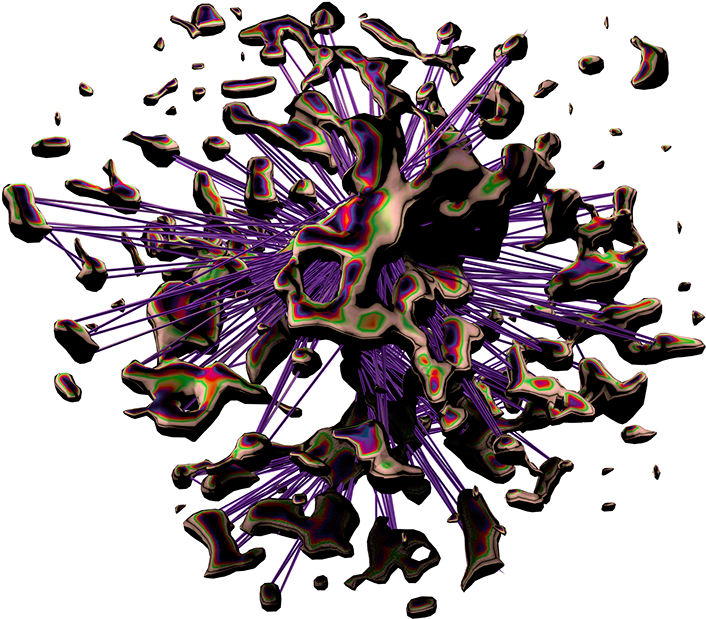 Abstract3 D Explosion Art PNG Image