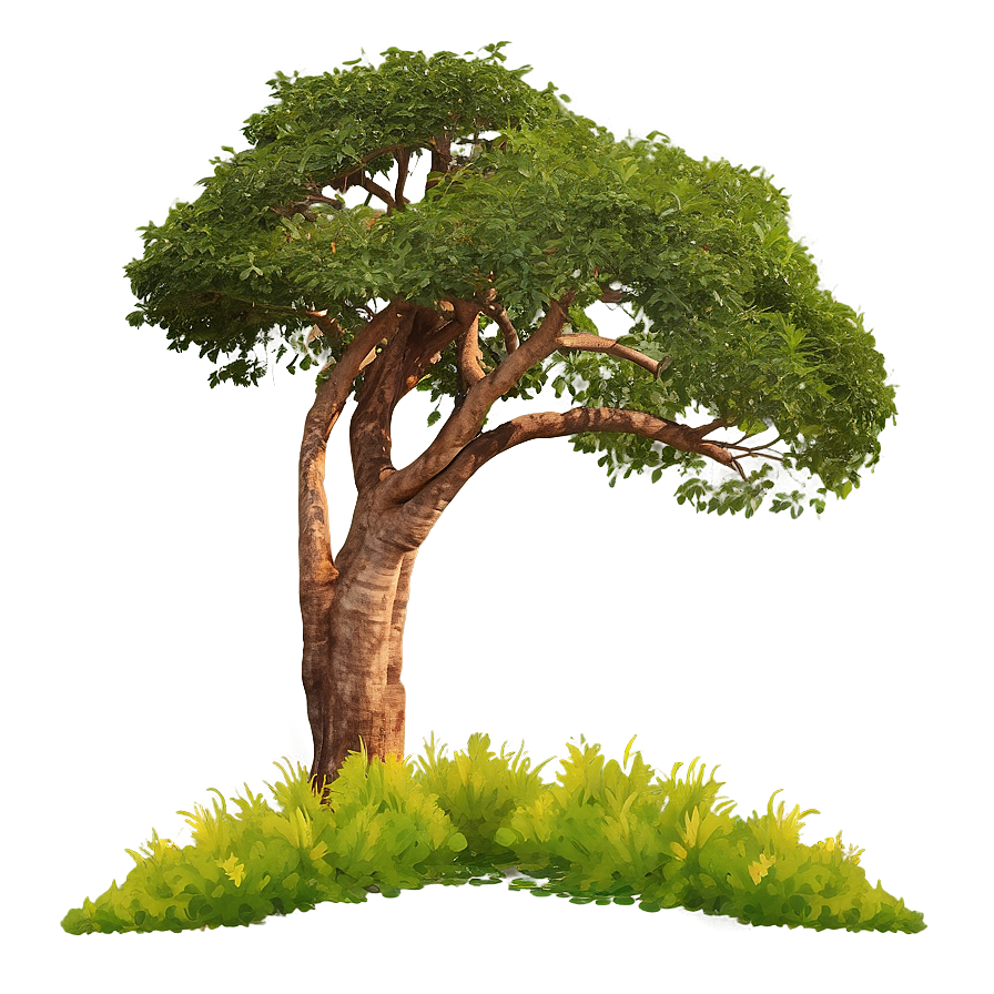 Acacia Tree Safari Background Png Vvl75 PNG Image