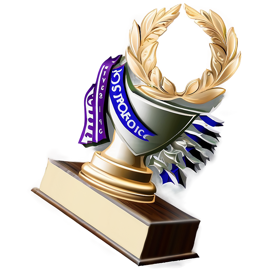 Academic Excellence Trophy Png Bao31 PNG Image