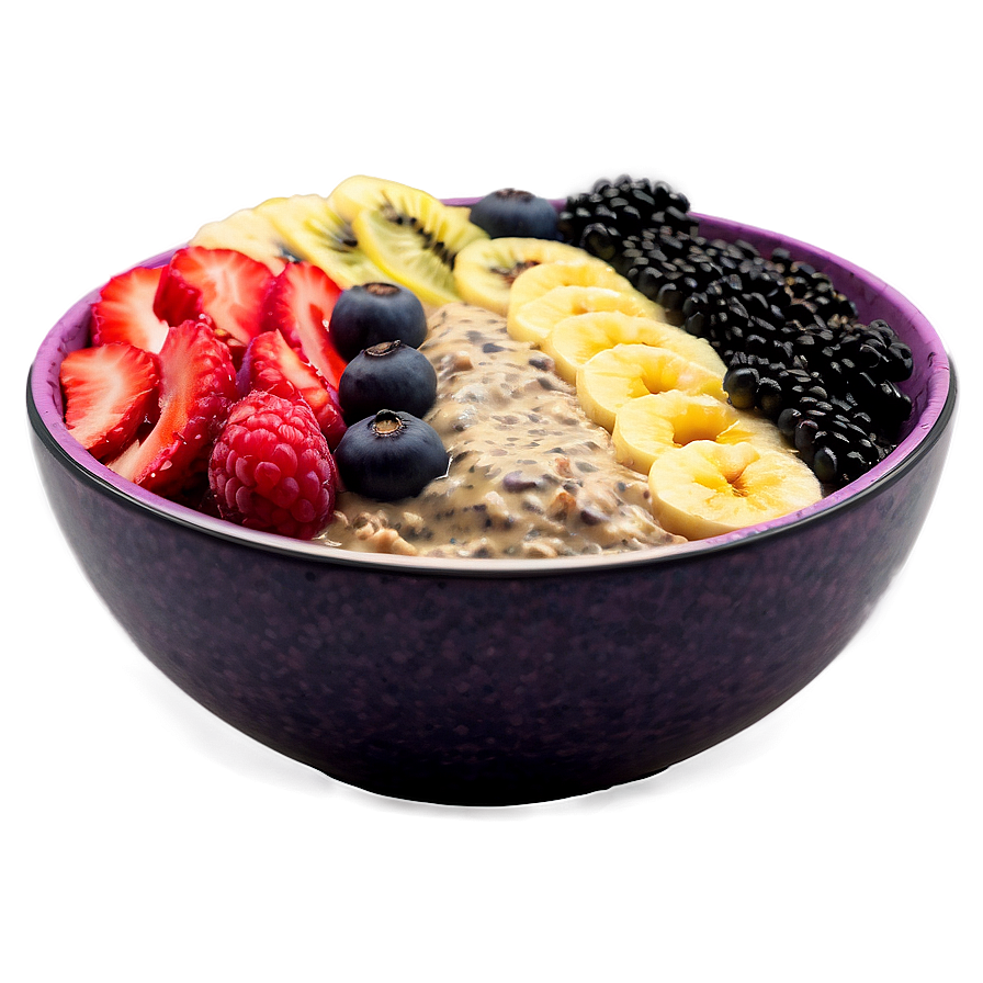 Acai Smoothie Bowl Decoration Png 06252024 PNG Image