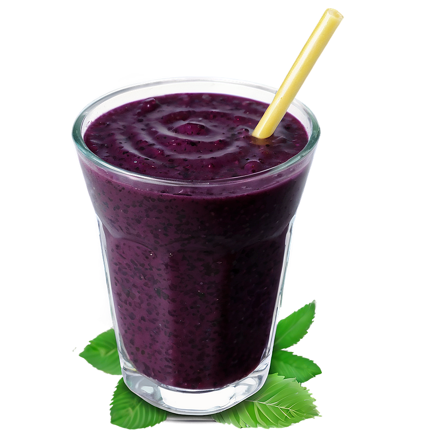 Acai Smoothie Glass Png Owx1 PNG Image