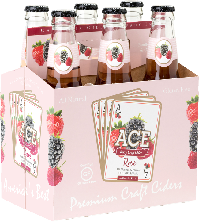 Ace Berry Craft Cider Packaging PNG Image