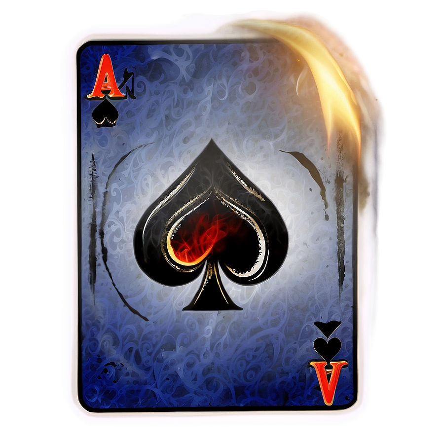 Ace Card In Smoke Png Whe43 PNG Image