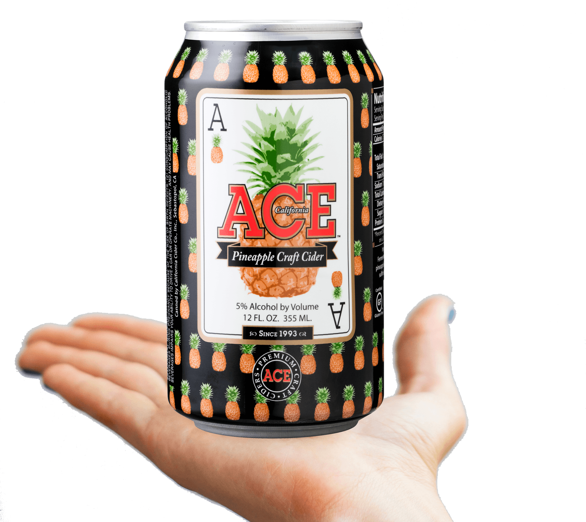 Ace Pineapple Craft Cider Can PNG Image