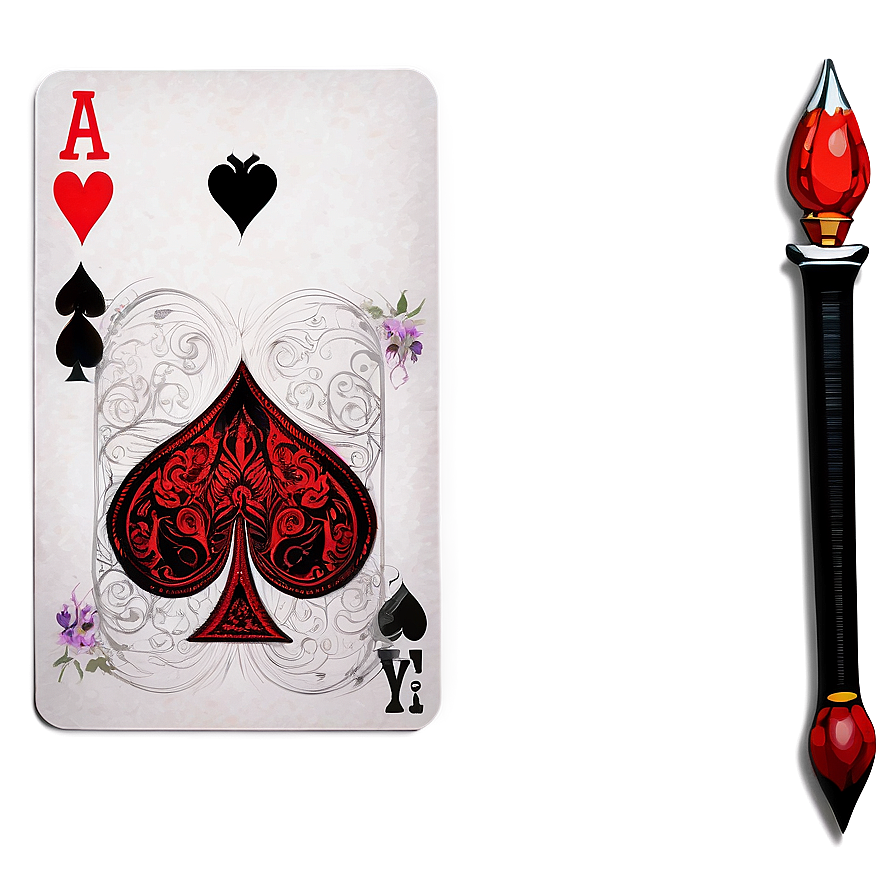 Ace Playing Card Art Png Uyb88 PNG Image