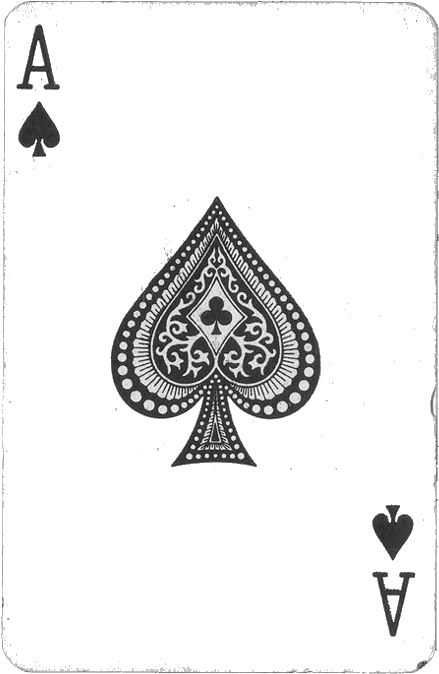 Aceof Spades Classic Card PNG Image