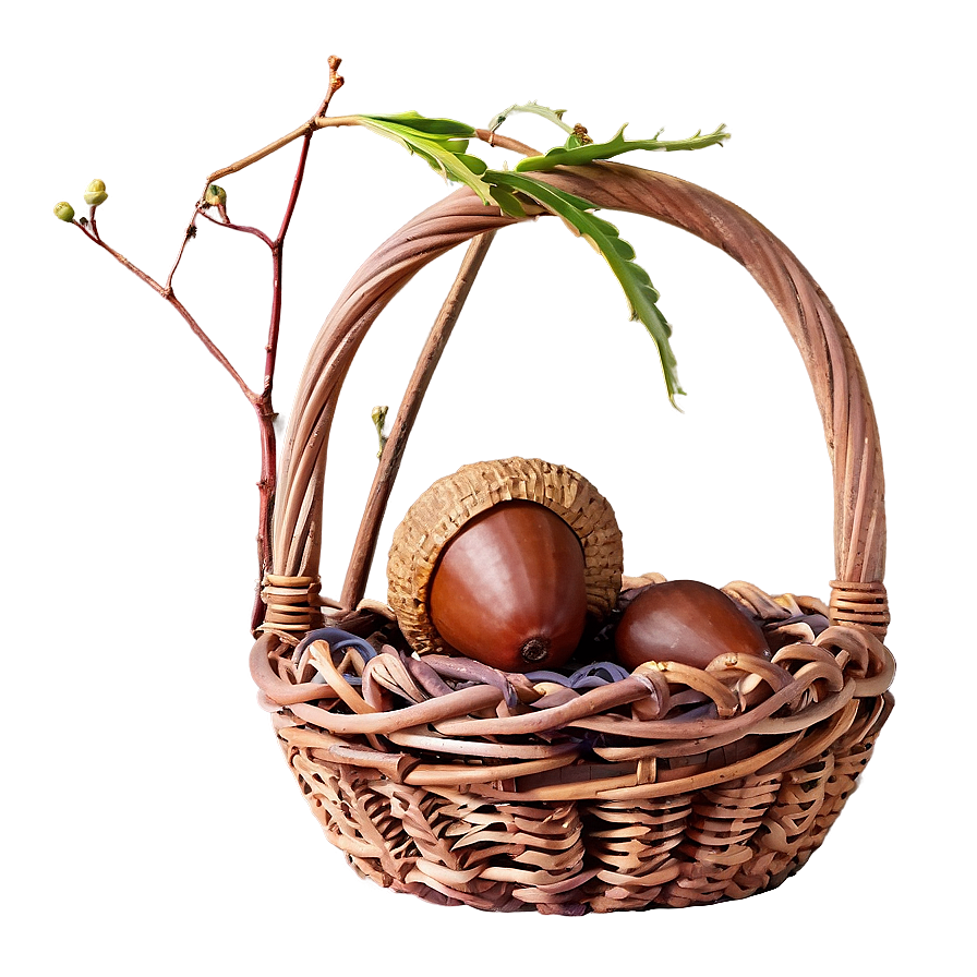 Acorn In Basket Png 05252024 PNG Image