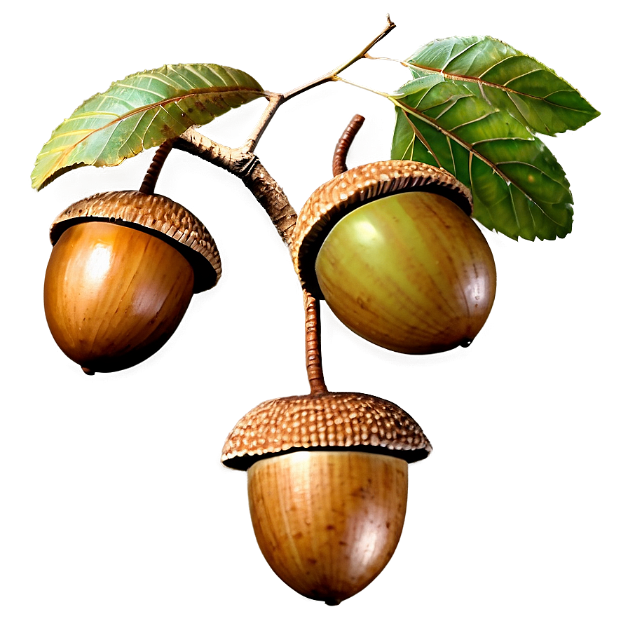 Acorn On Branch Png 16 PNG Image