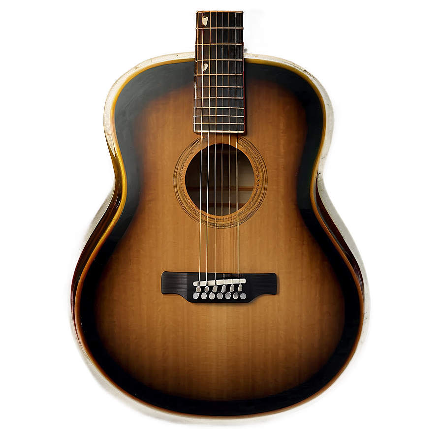 Acoustic Guitar And Vinyl Record Png 06122024 PNG Image