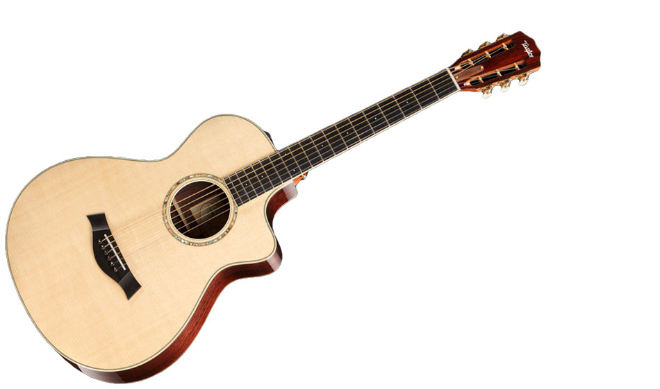 Acoustic Guitar Black Background PNG Image