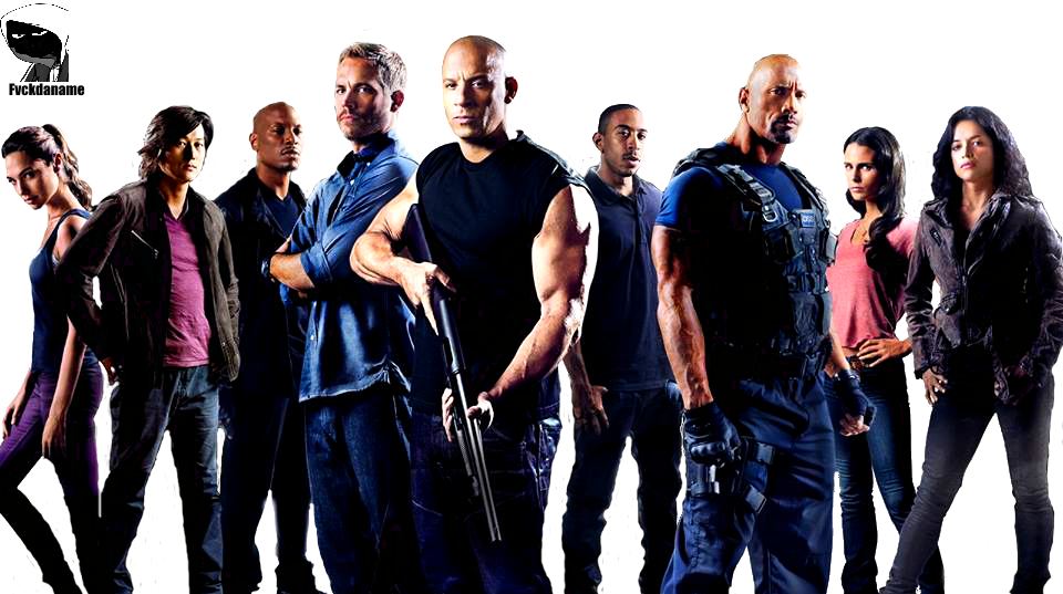 Action Movie Cast Pose PNG Image