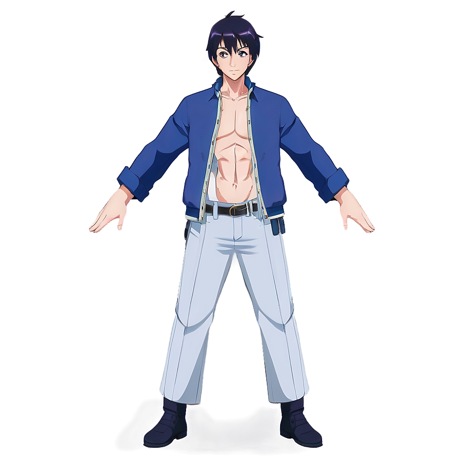 Action Pose Anime Character Png Owc PNG Image