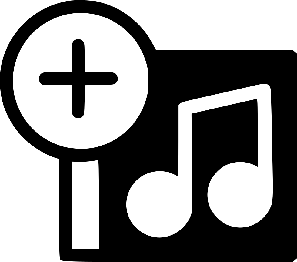 Add Music Icon Graphic PNG Image