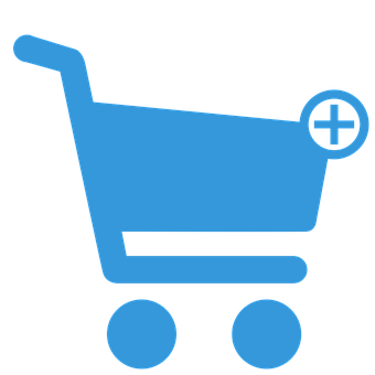 Addto Cart Blue Icon PNG Image