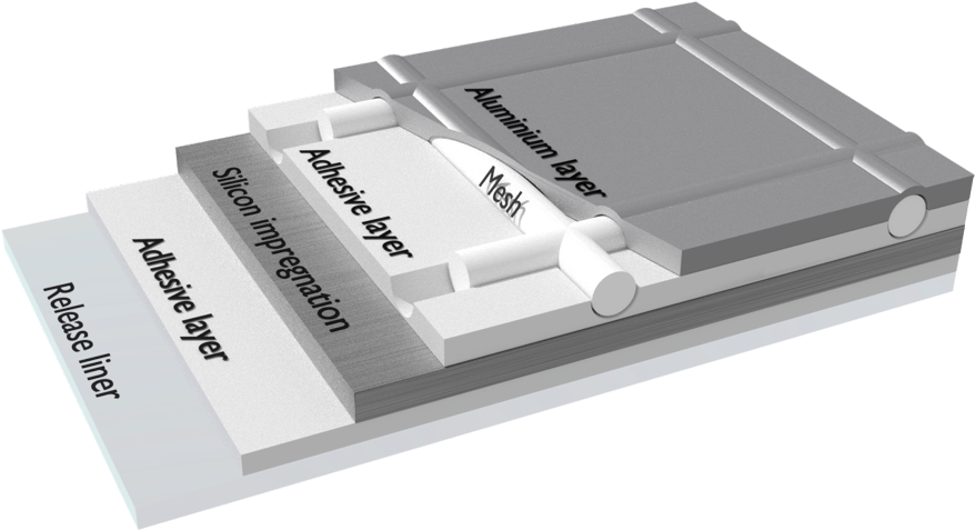 Adhesive Tape Layer Structure PNG Image