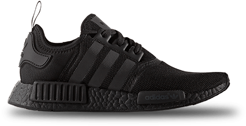 Adidas Black Sneaker Profile PNG Image