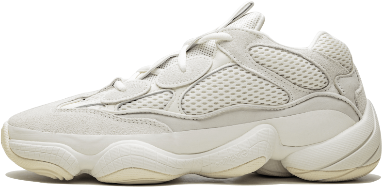 Adidas Creamy White Sneaker Profile PNG Image