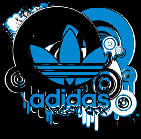 Adidas Logo Artistic Design PNG Image