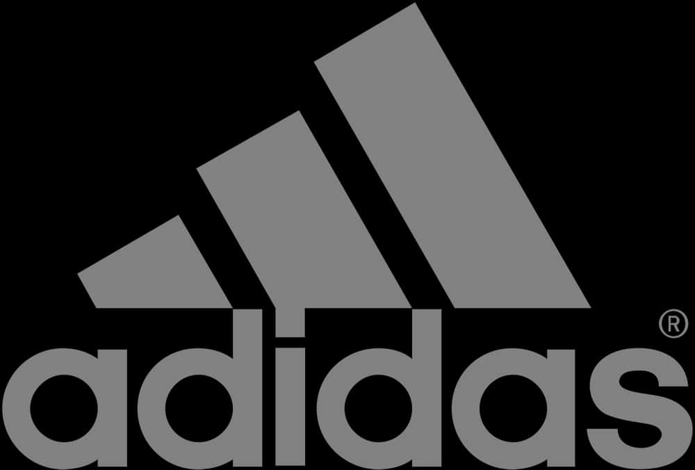 Adidas Logo Black Background PNG Image