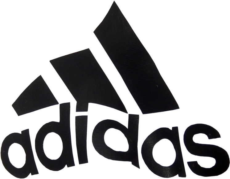 Adidas Logo Blackon Teal Background PNG Image