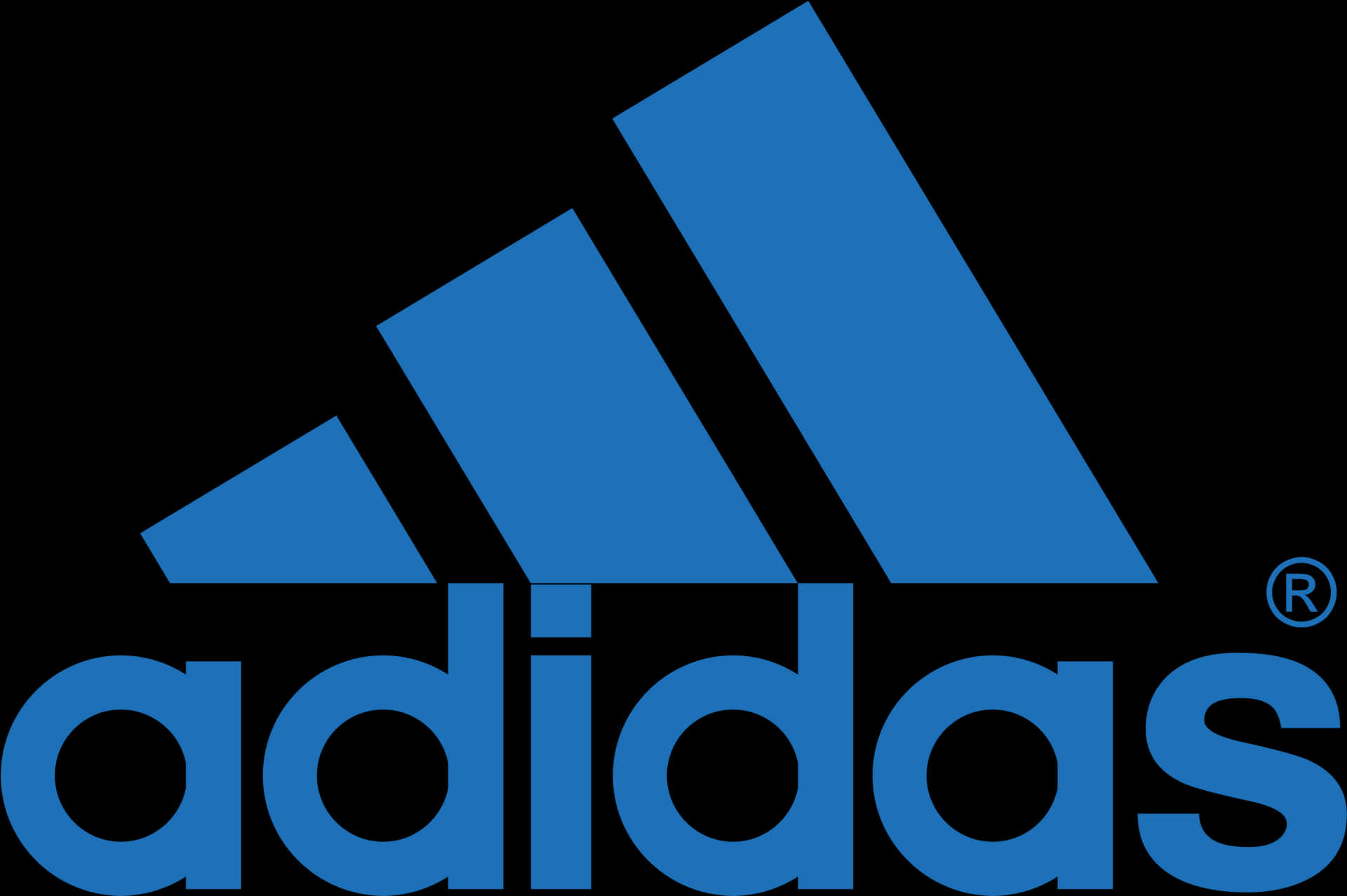 Adidas Logo Blue Background PNG Image