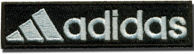 Adidas Logo Embroidered Patch PNG Image