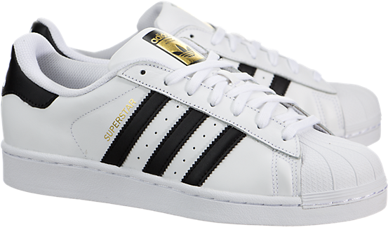 Adidas Superstar Sneakers White Black PNG Image