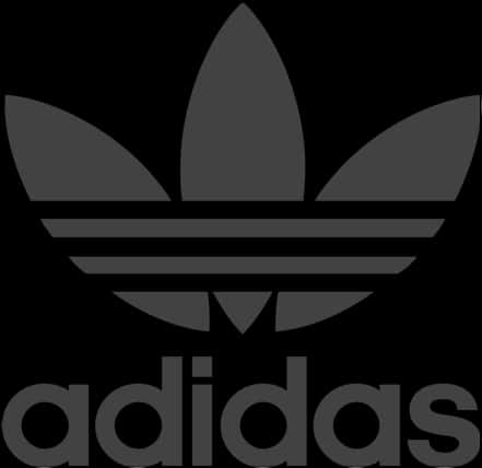 Adidas Trefoil Logo Black PNG Image