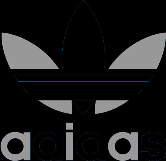 Adidas Trefoil Logo Black PNG Image